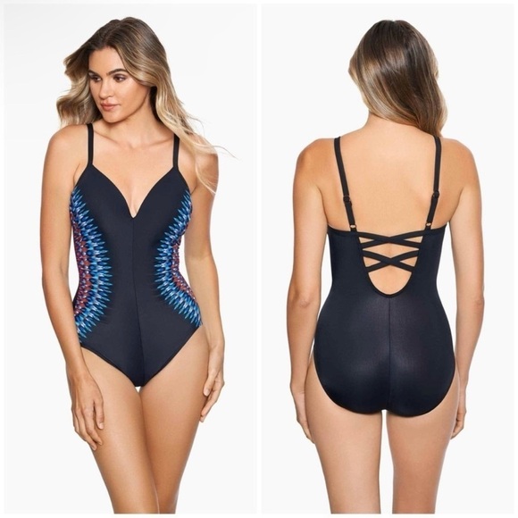 Miraclesuit Nepali Temptation One Piece Swimsuit Size US 10 - Picture 1 of 4